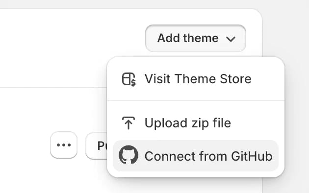 Connect Shopify Theme from GitHub