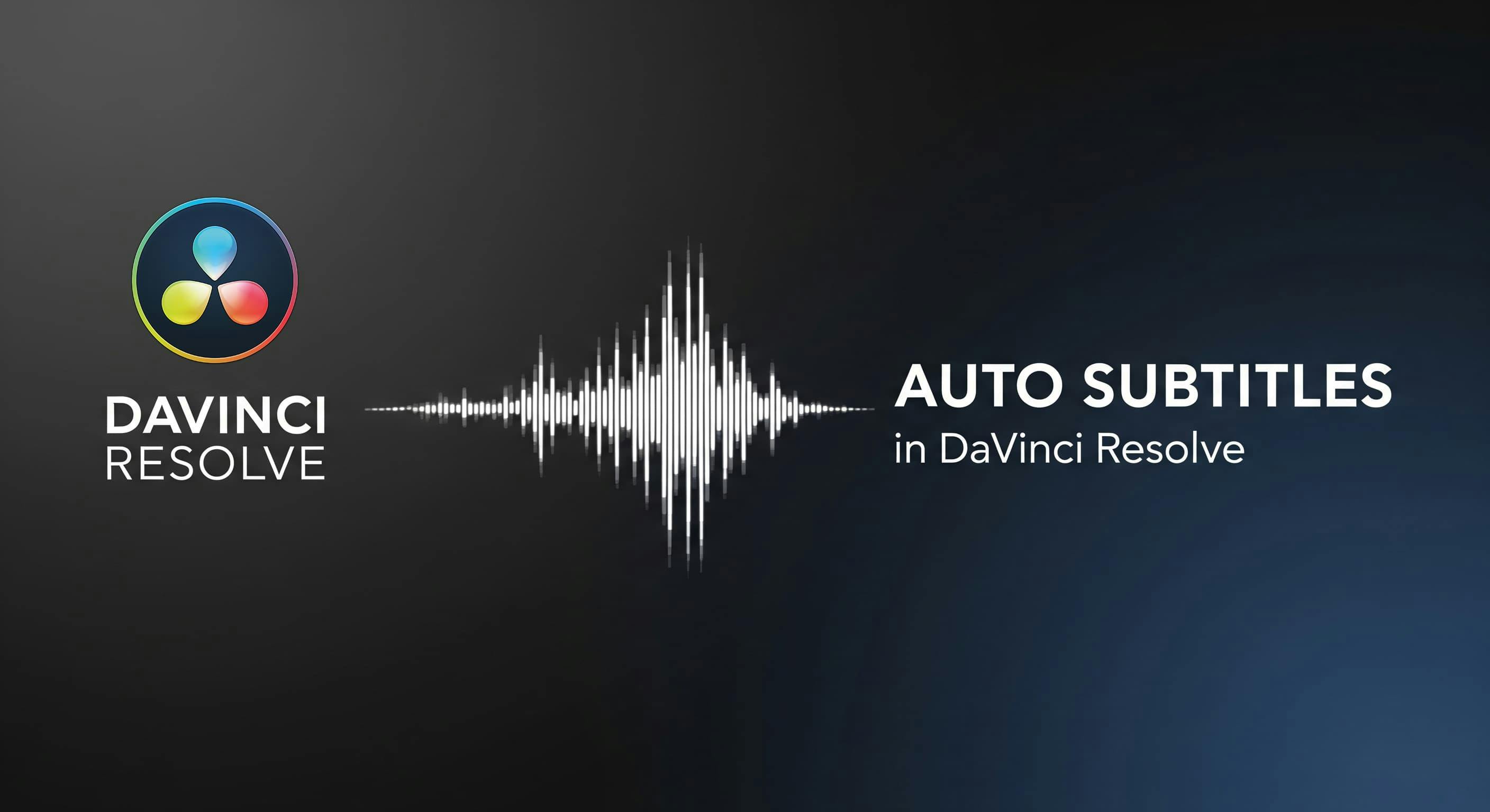 Automatically Generate Subtitles from Audio in DaVinci Resolve