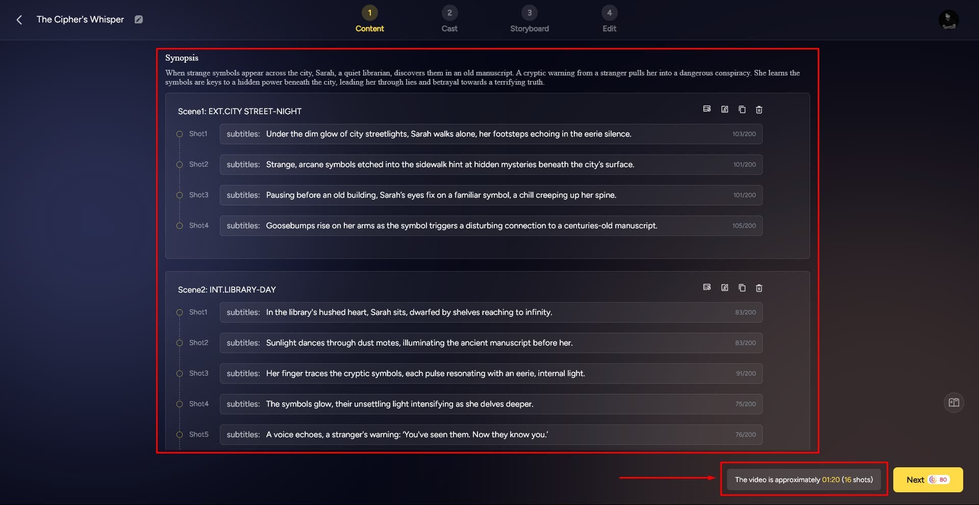 Step 01c - AI Auto Synopsis