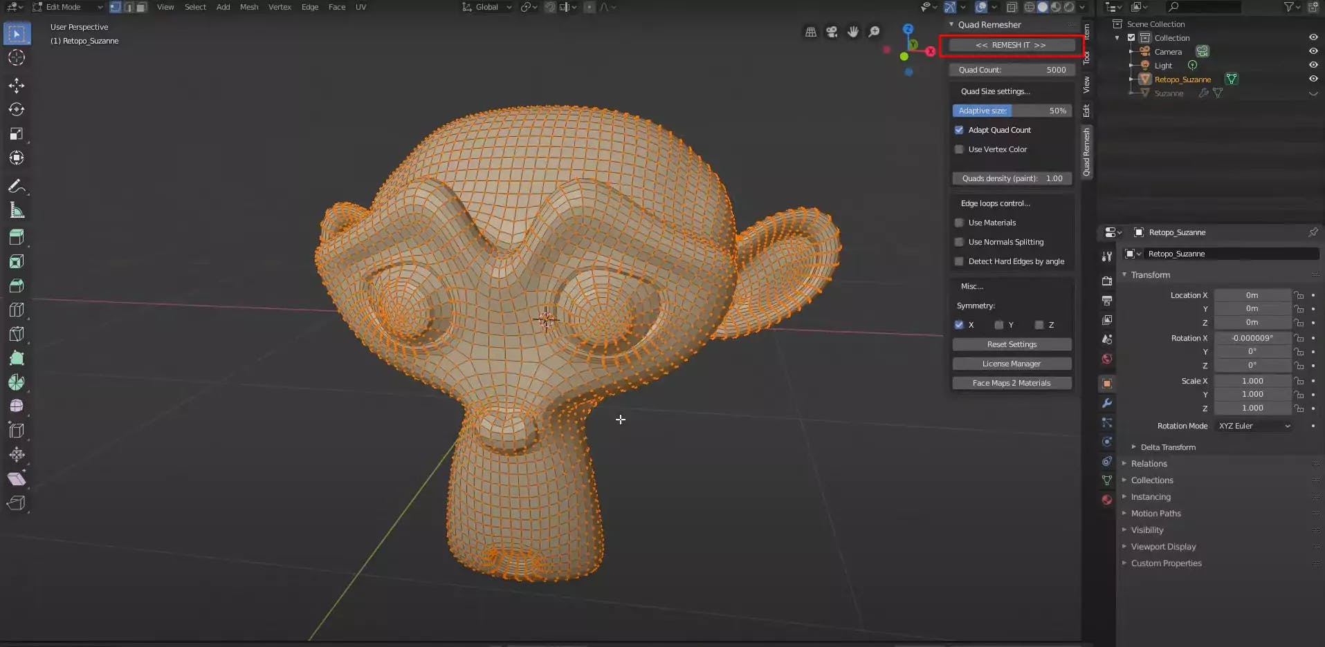 quadremesher blender Addons