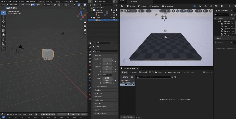 Send to Unreal Blender Addons