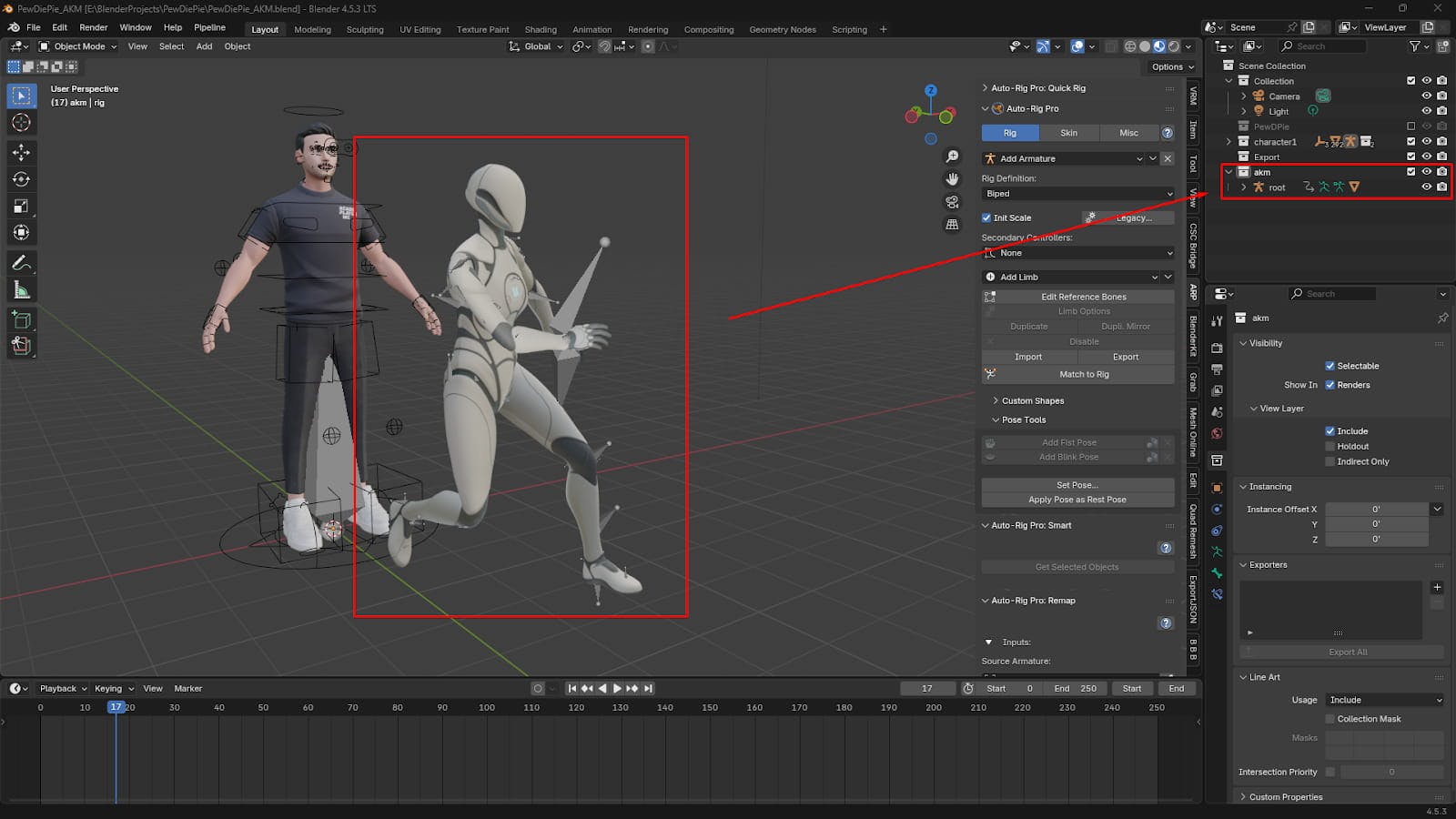 Import the quickmagic Mocap in Blender