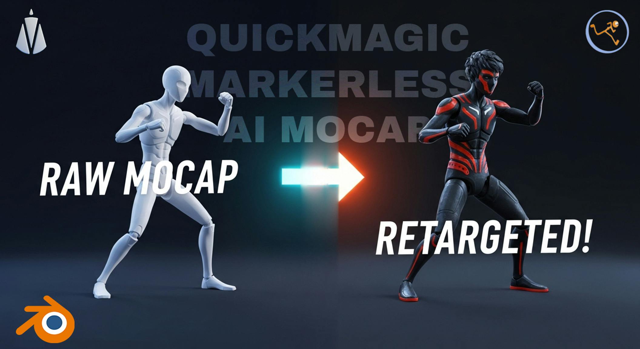 Retargeting QuickMagic AI MOCAP using Auto Rig Pro in Blender