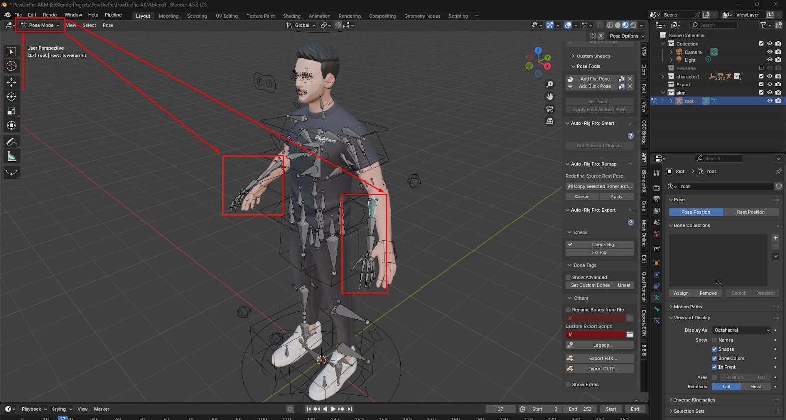 Source and target armatures are misaligned