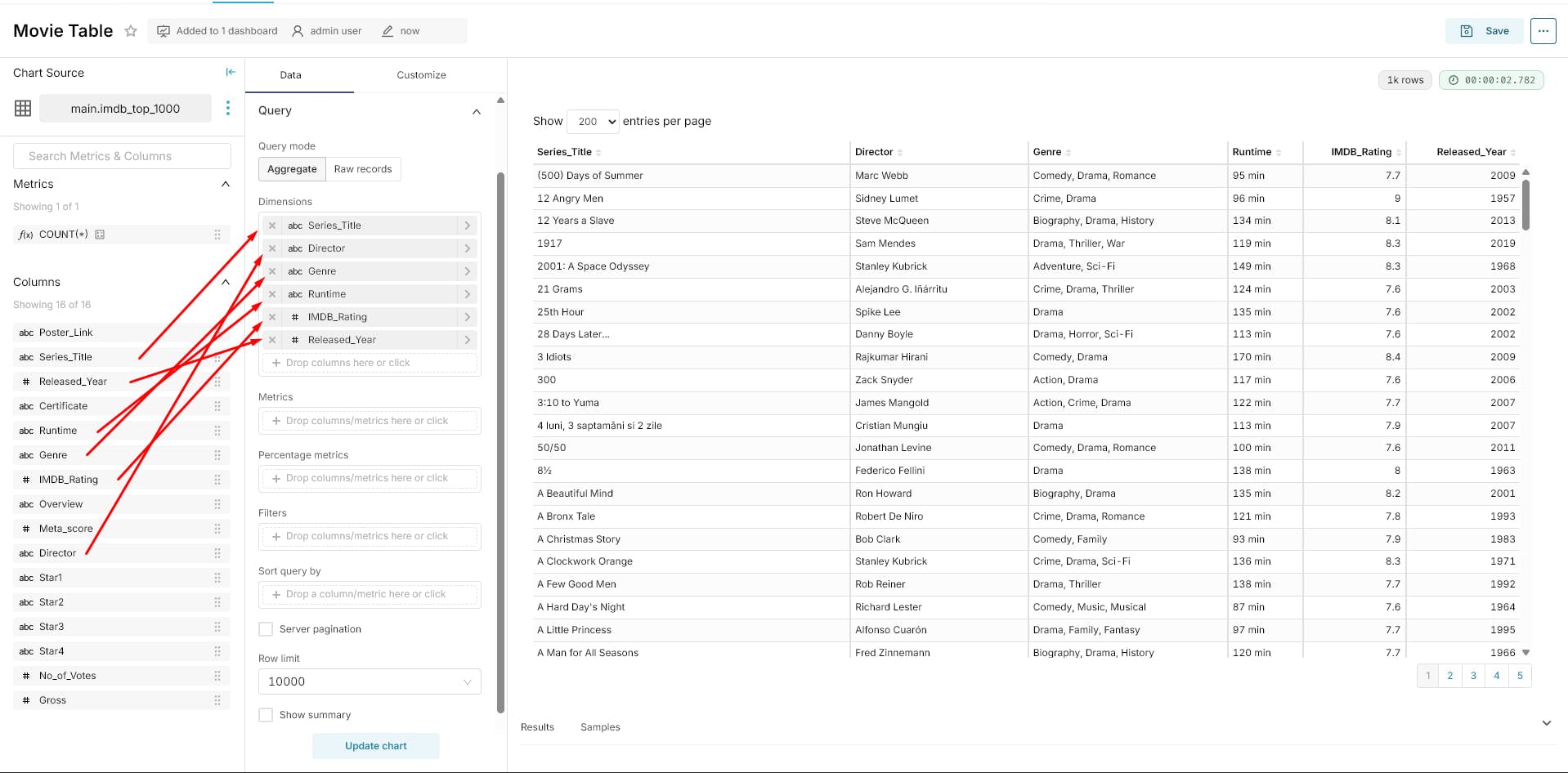 Creating Basic Table Chart_A