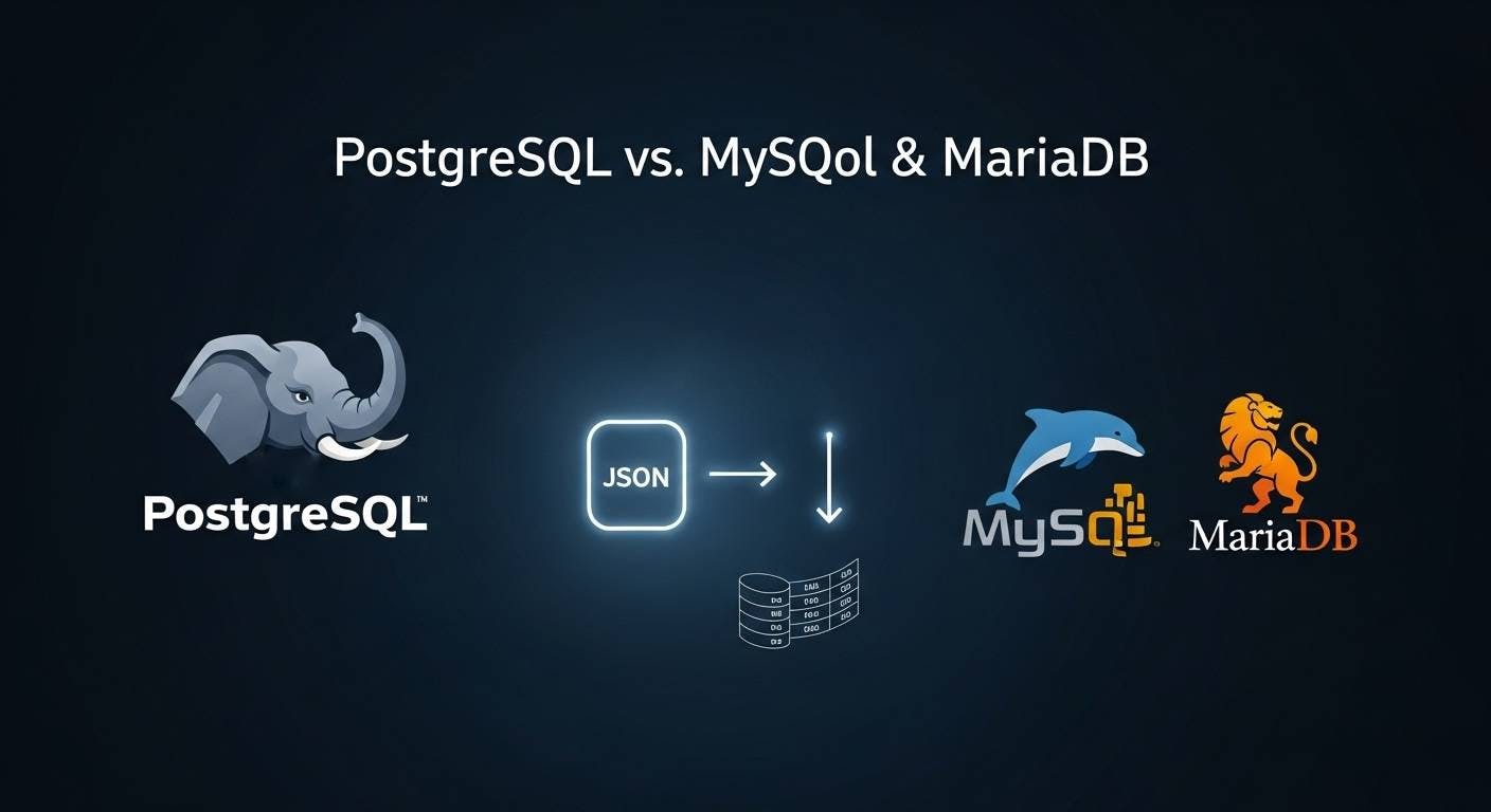 PostgreSQL Vs MariaDB and MySQL