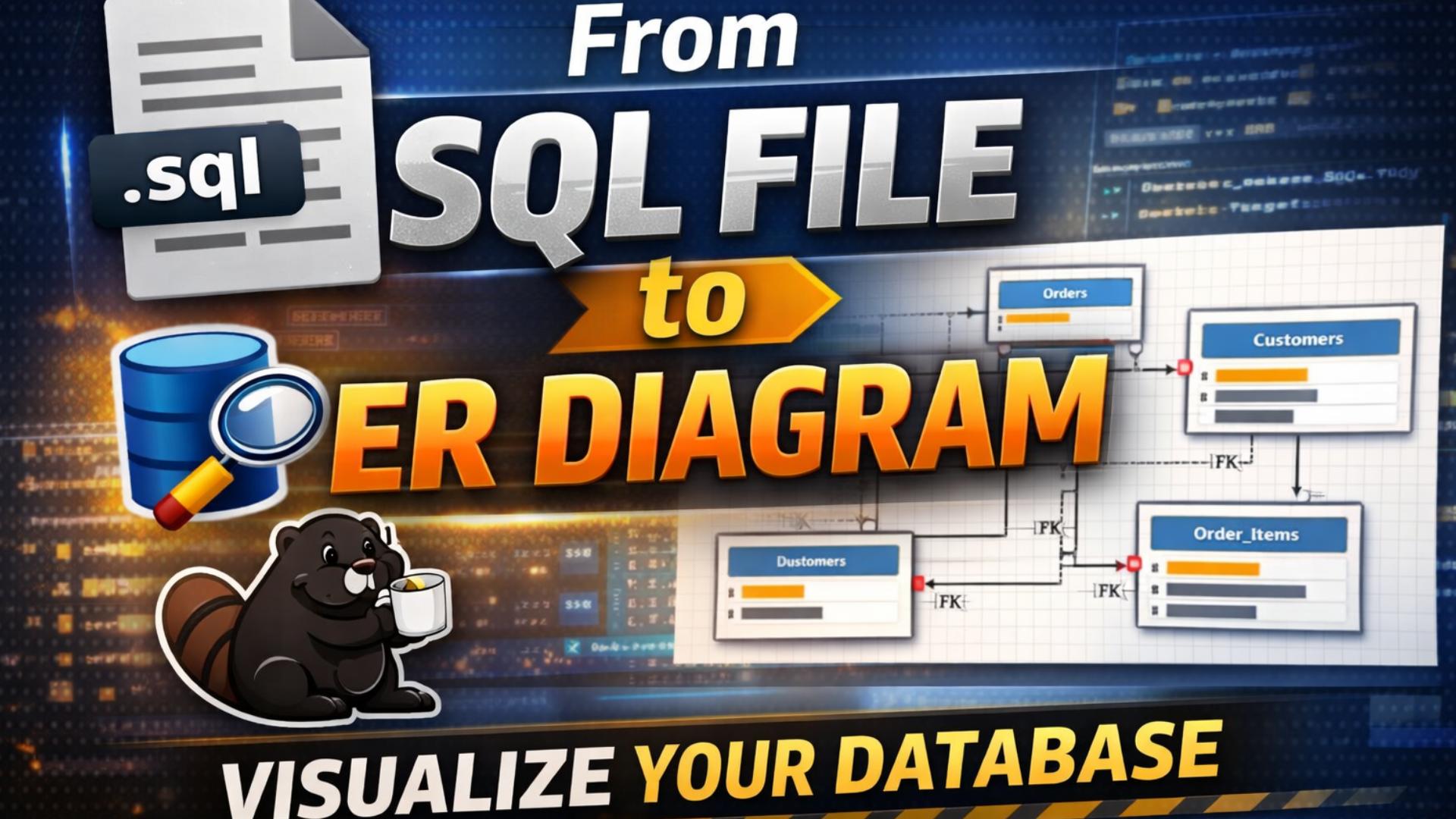 How to Generate an ER Diagram from a Microsoft SQL Server Schema File ...
