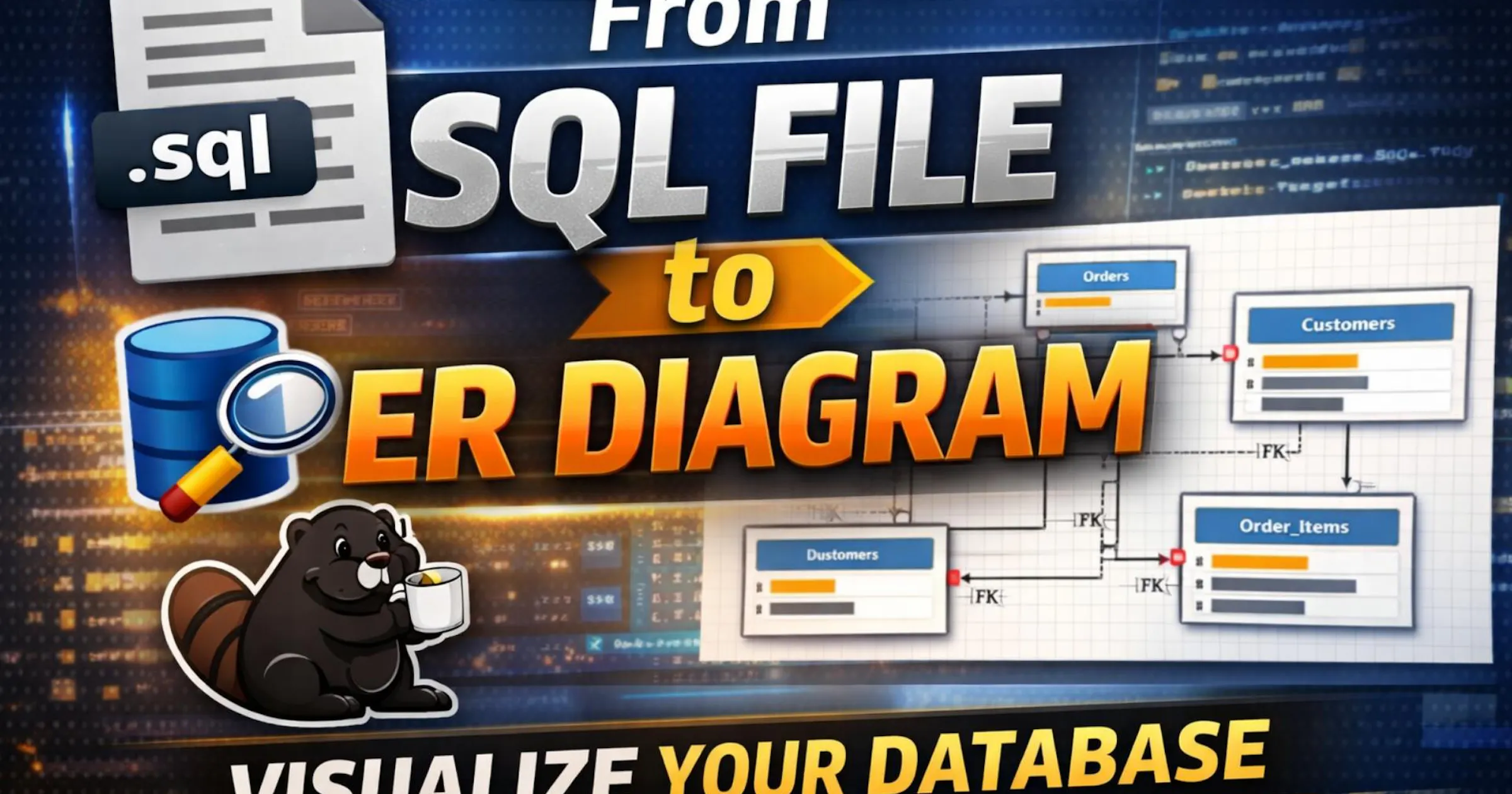 create er diagram for sql server database using ssms... How to Generate an ER Diagram from a Microsoft SQL Server Schema File ...