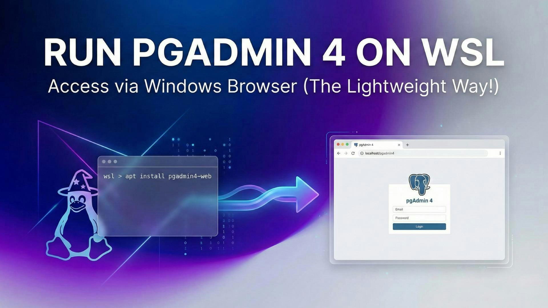 pgAdmin 4 in WSL and Access from Windows