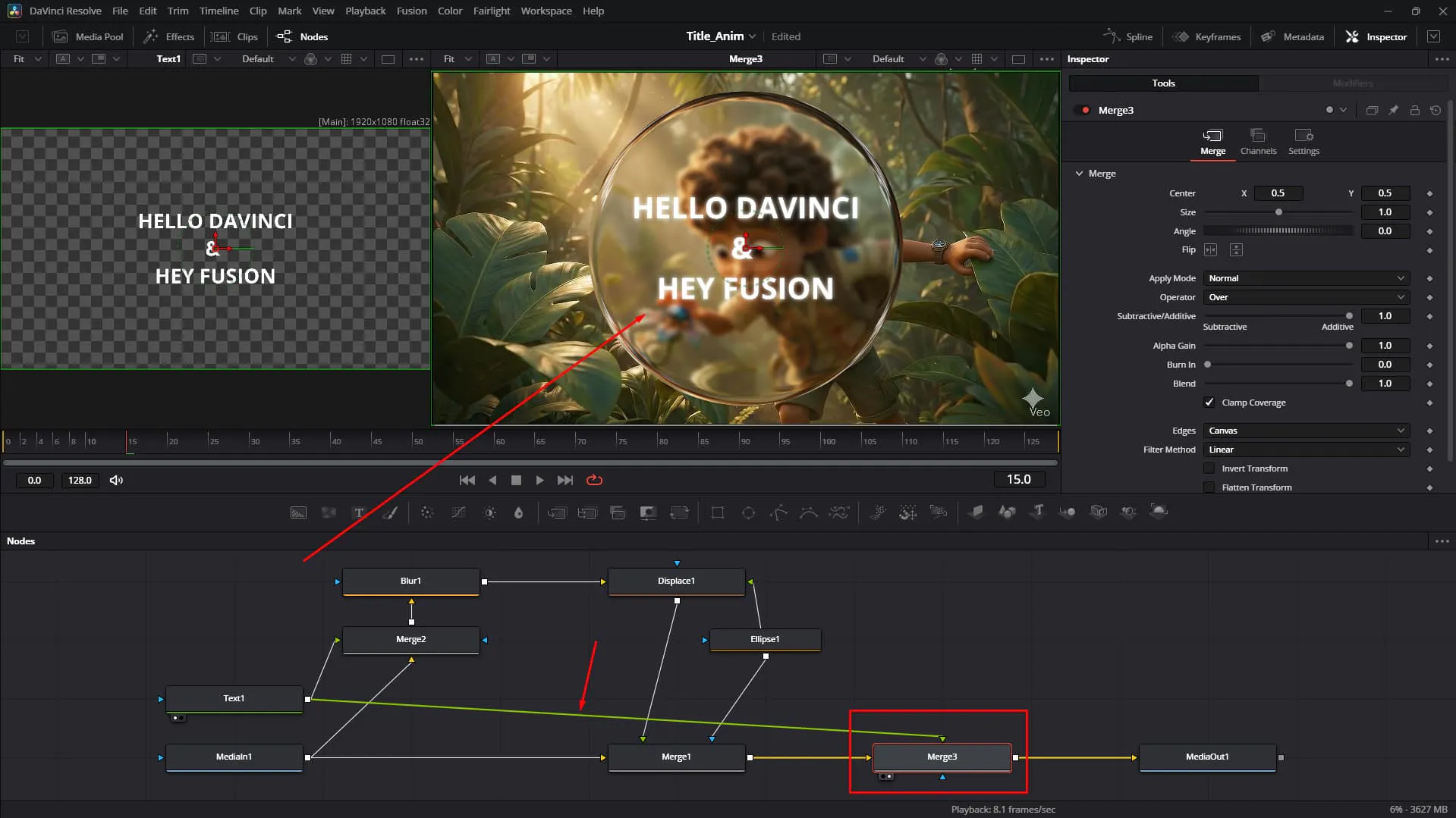 Make text visible