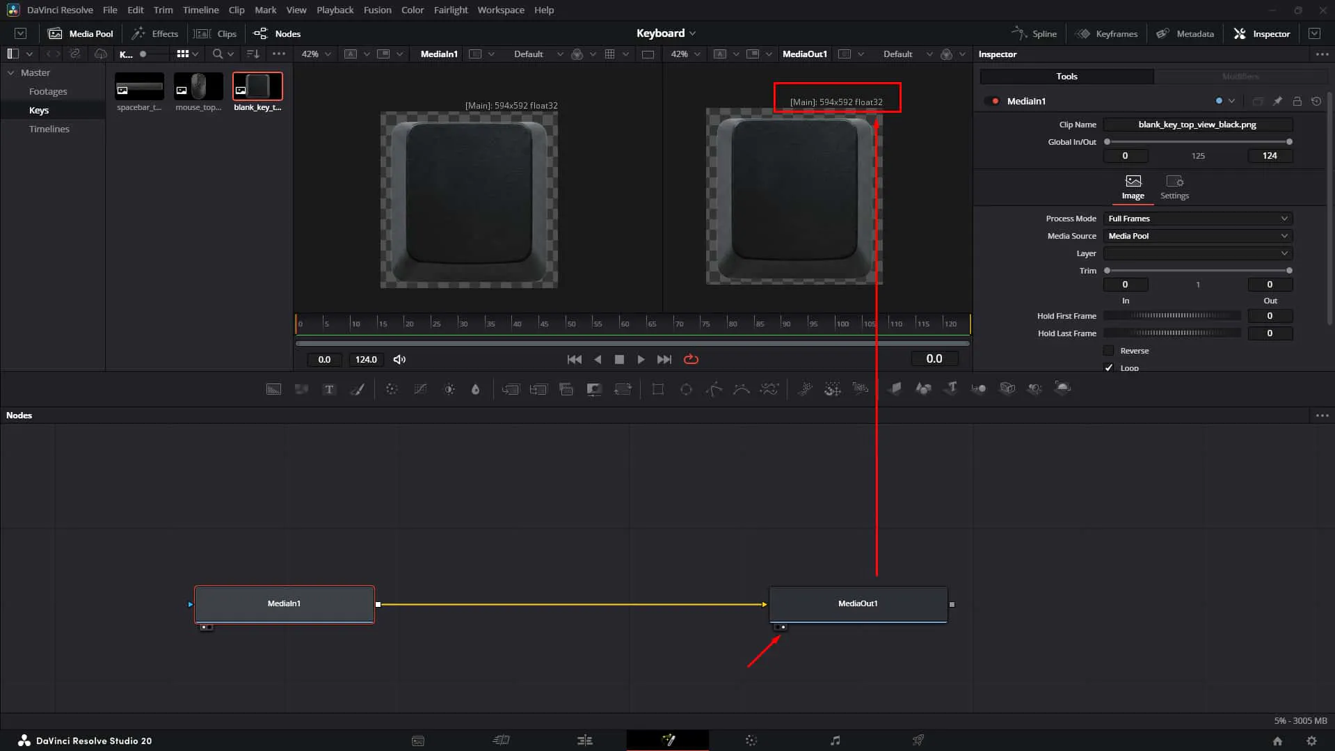 Check the output screen dimension is coming from media in input image