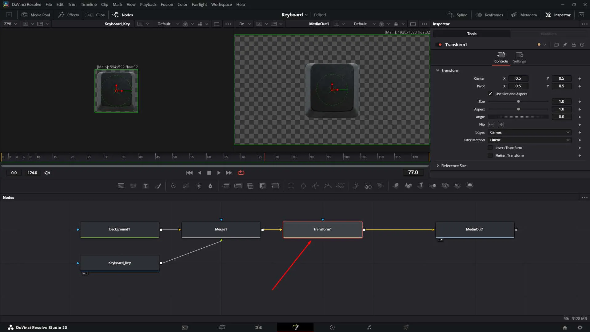 Add a transform node after Merge node