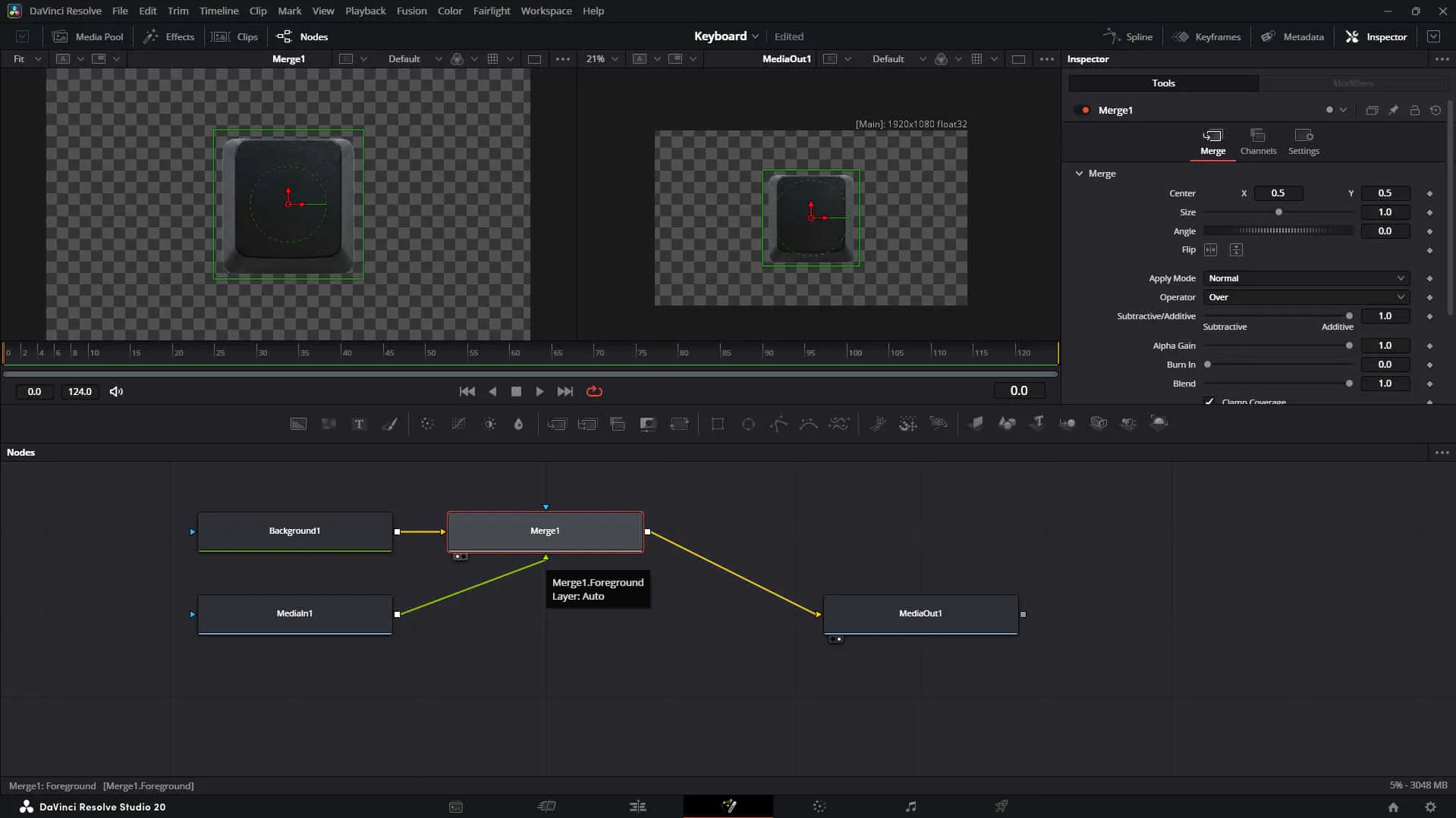 Merge the Background and Media In Node
