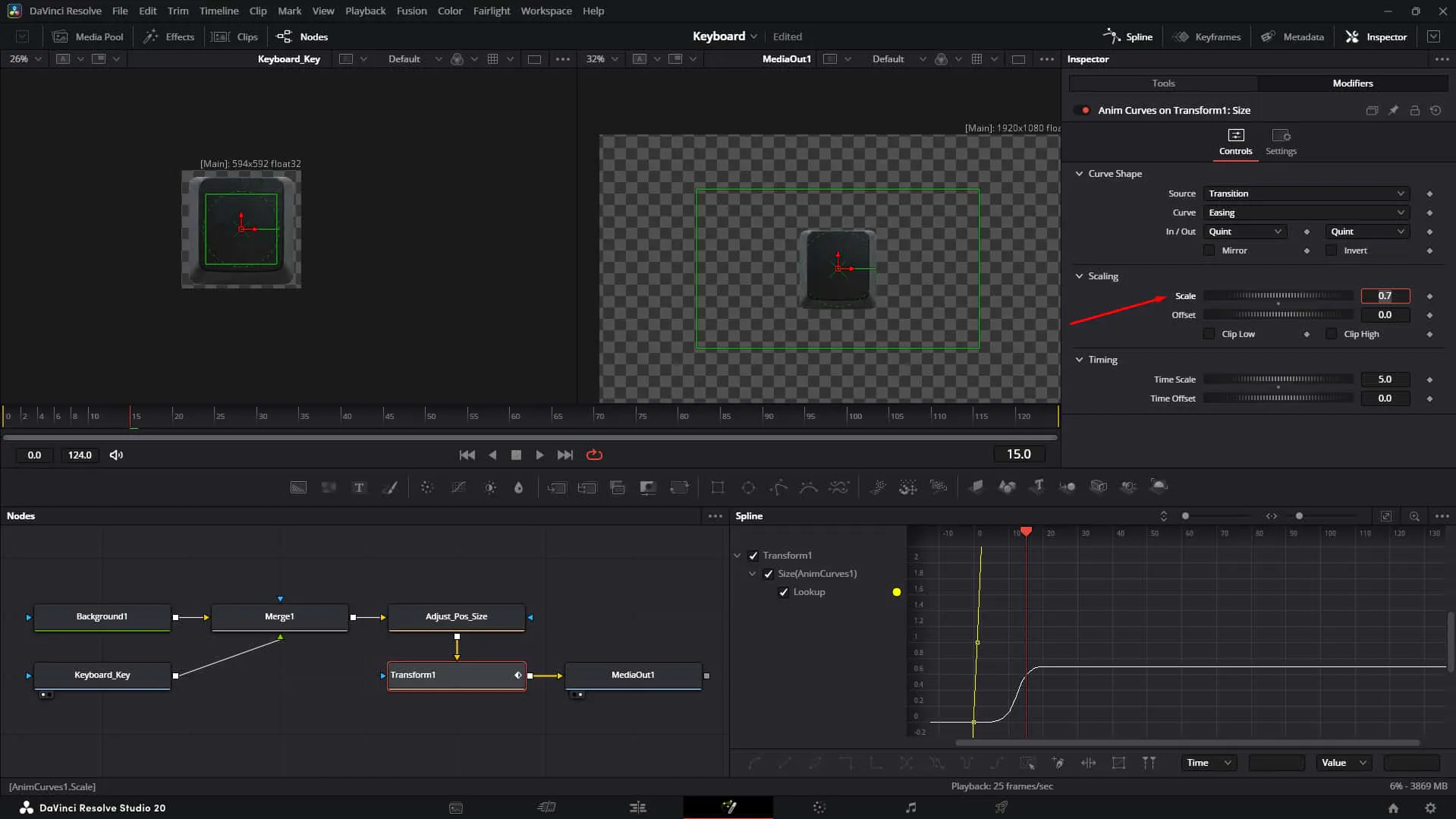 Reduce Scale again to keep the image scale minimal