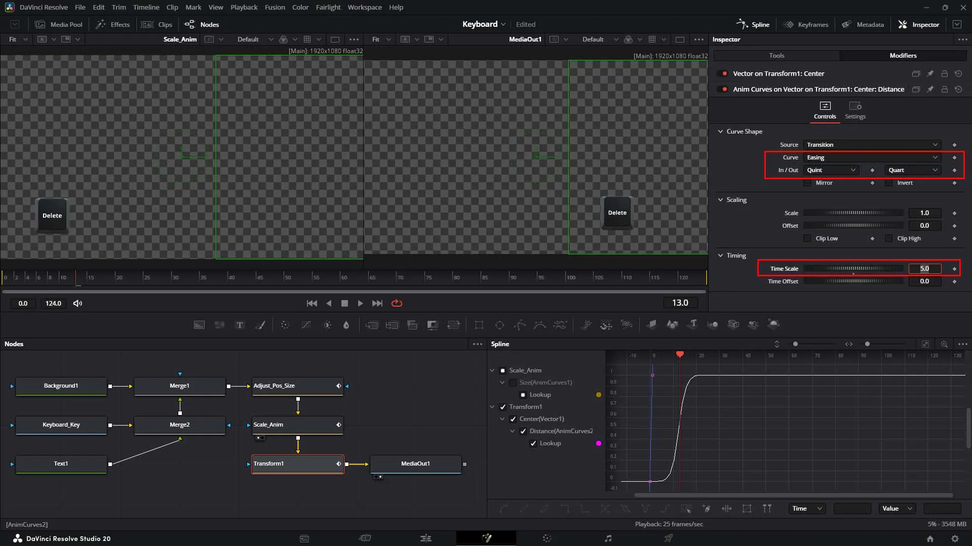 Add Curve and check Time scale of the anim curve