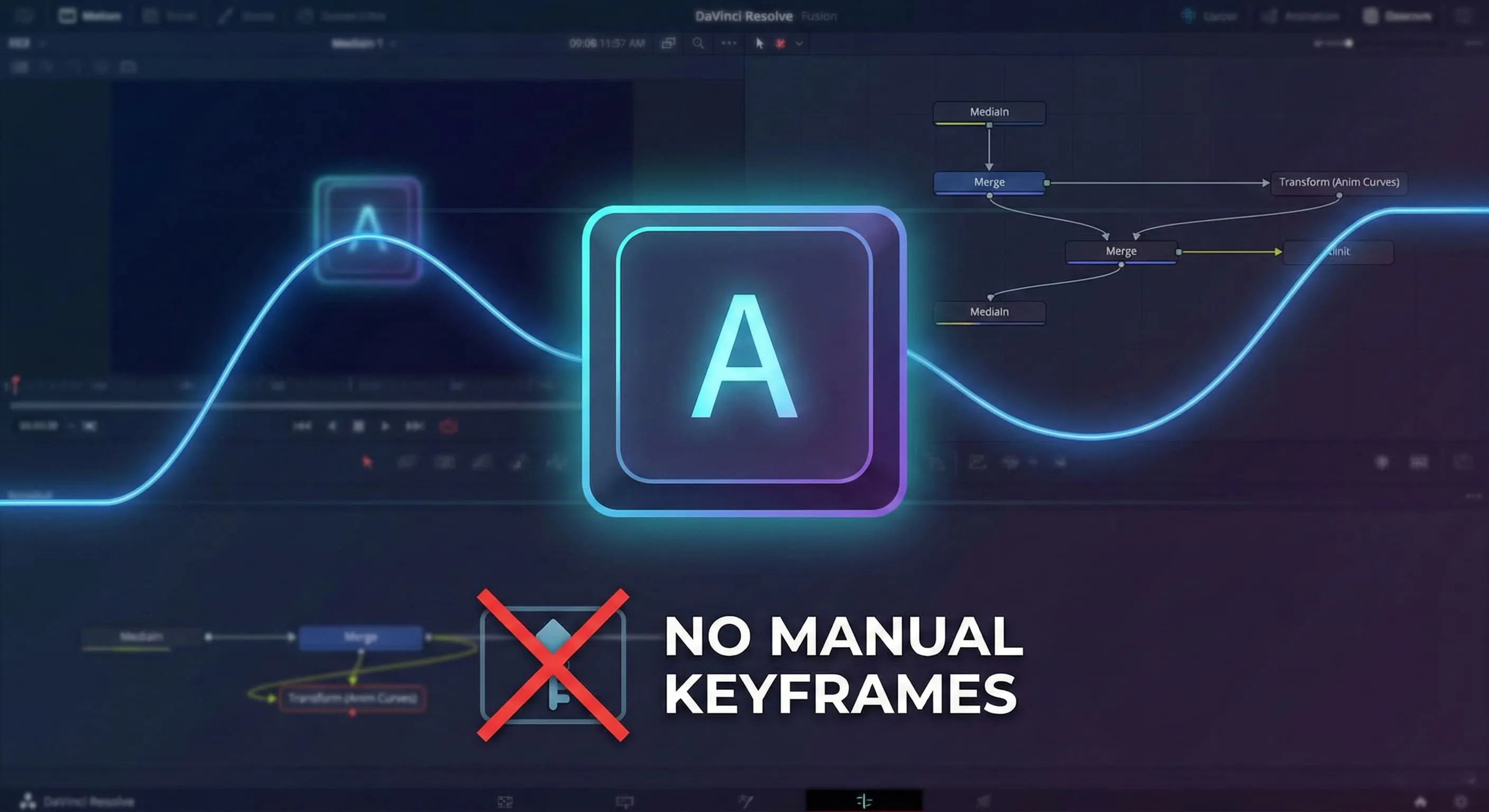 Auto-Animate Keyboard Overlays in DaVinci Fusion