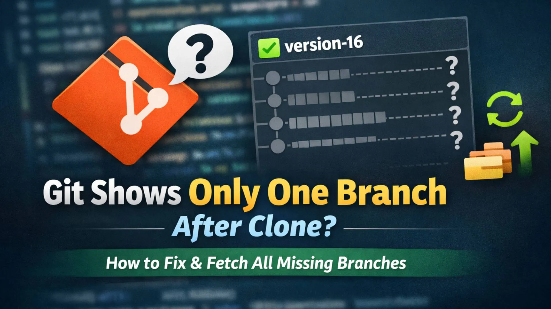 git shows only one branch
