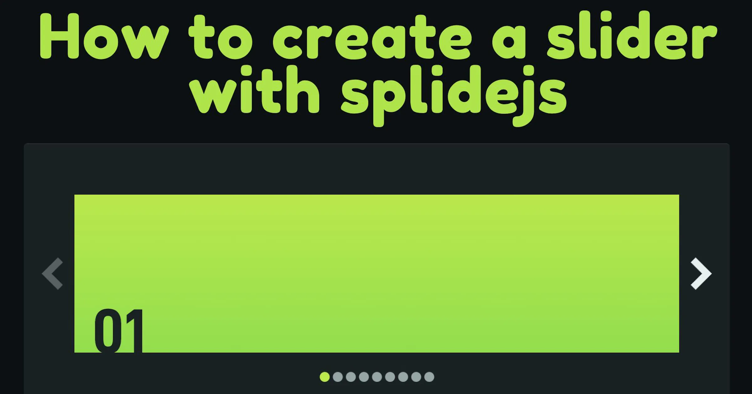 how to create a slider using css and javascript |... How to create a slider with splidejs| Sabbirz | Blog