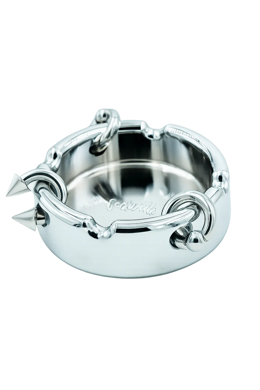 Chrome Pierced Ashtray – Modern Designer Ashtray