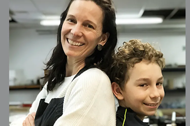 Geneviève Gamache et Donovan Duchesneau d'Eklat vitrail