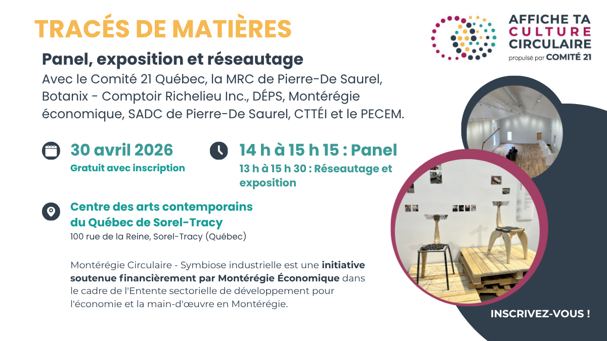 Invitation à l'exposition Tracés de matières : récits en transformation