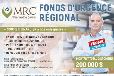 Fonds d'urgence régionale de la MRC de Pierre-De Saurel