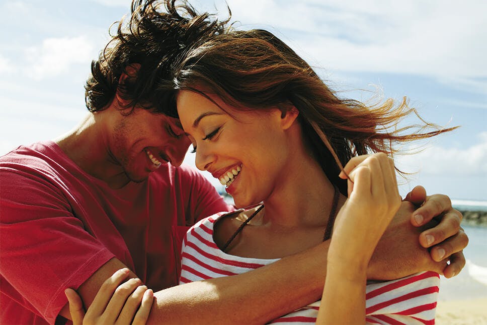 Close up of young couple 