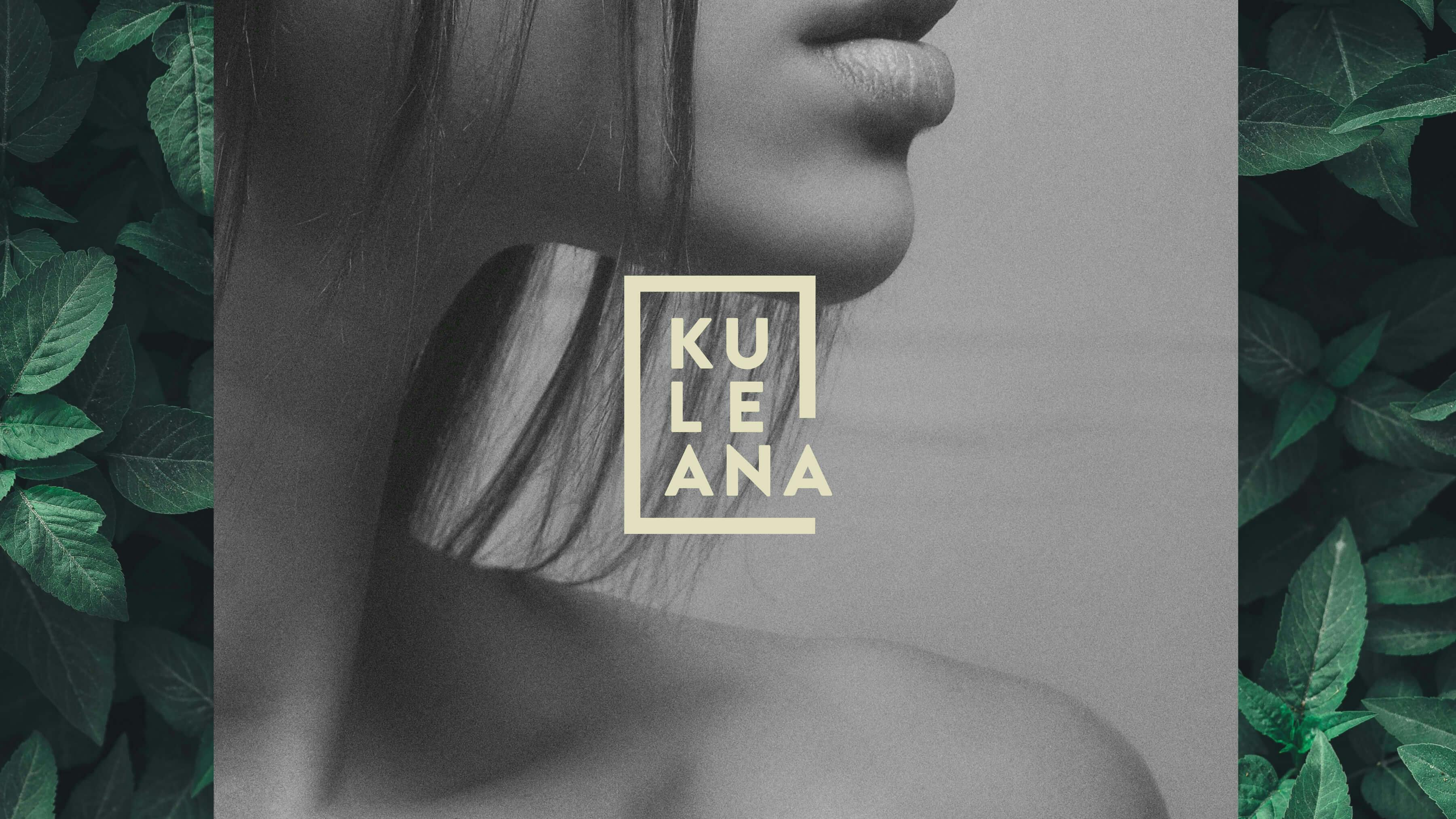Kuleana logo, set on a background of a woman's skin 