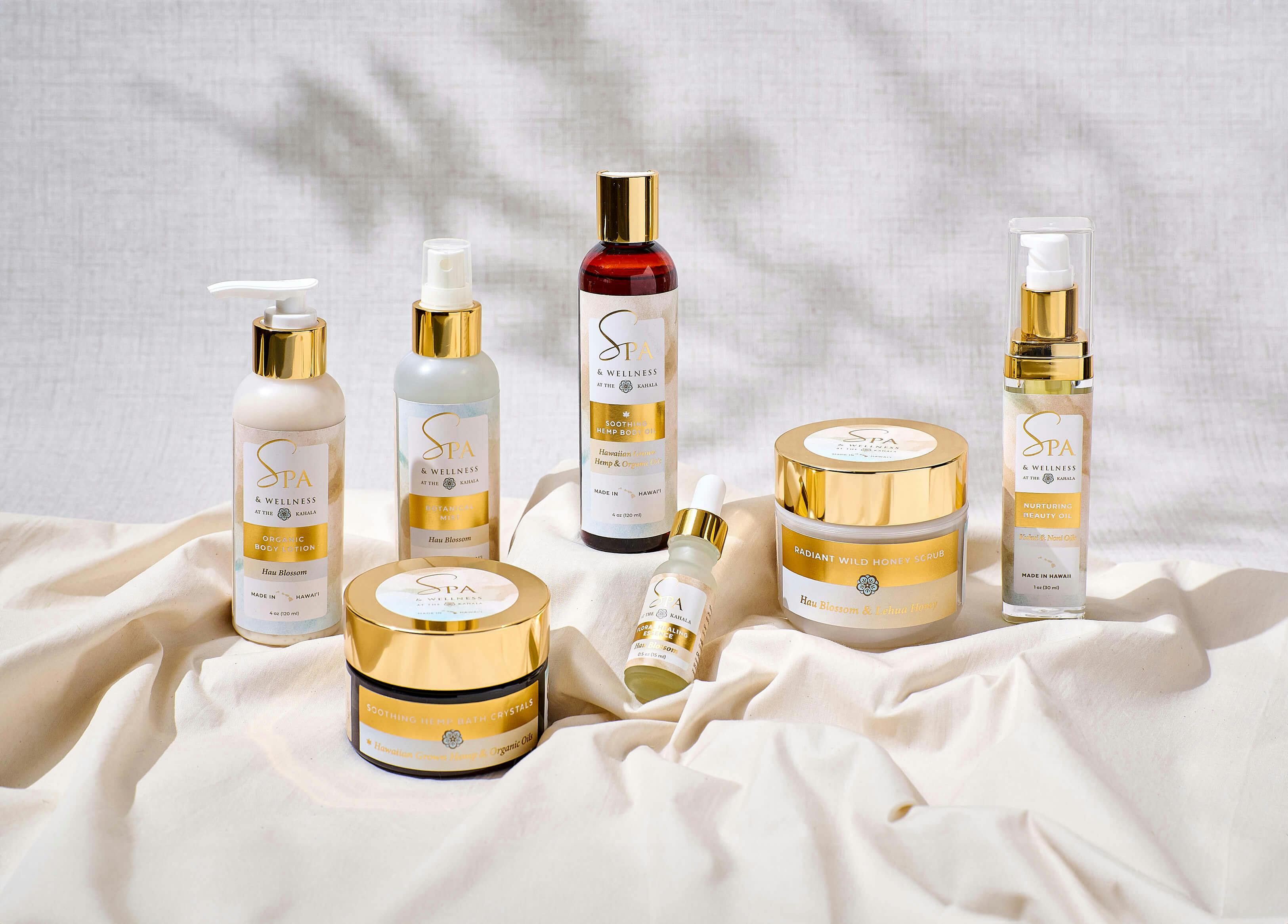 Spa at The Kahala label design 