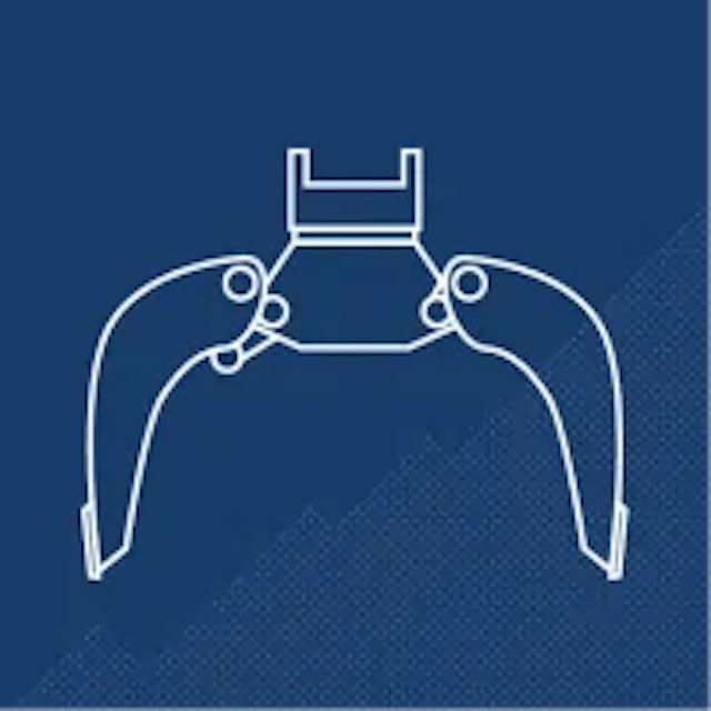 Demolition sorting grab