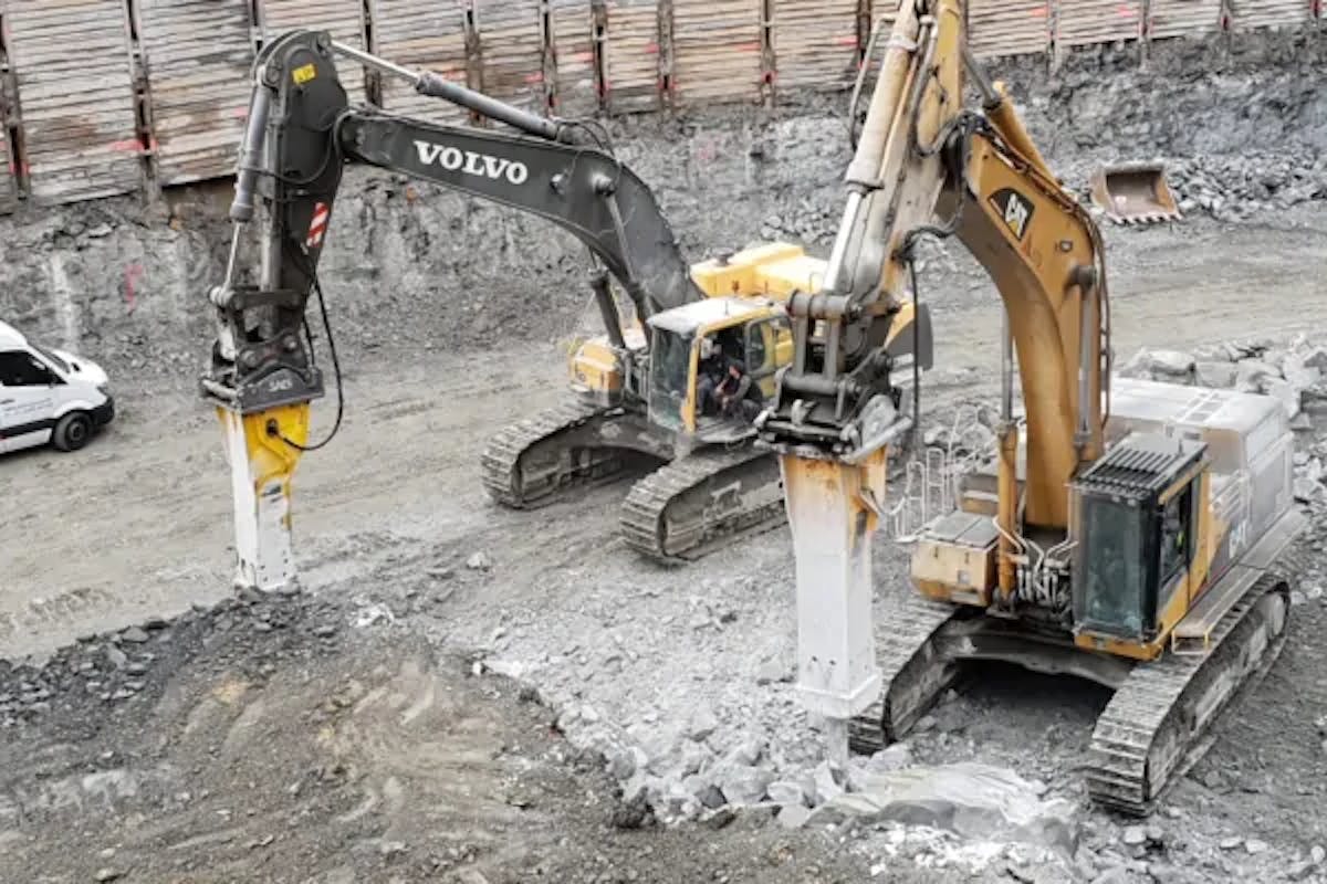 Verhuur van aanbouwdelen voor graafmachines

