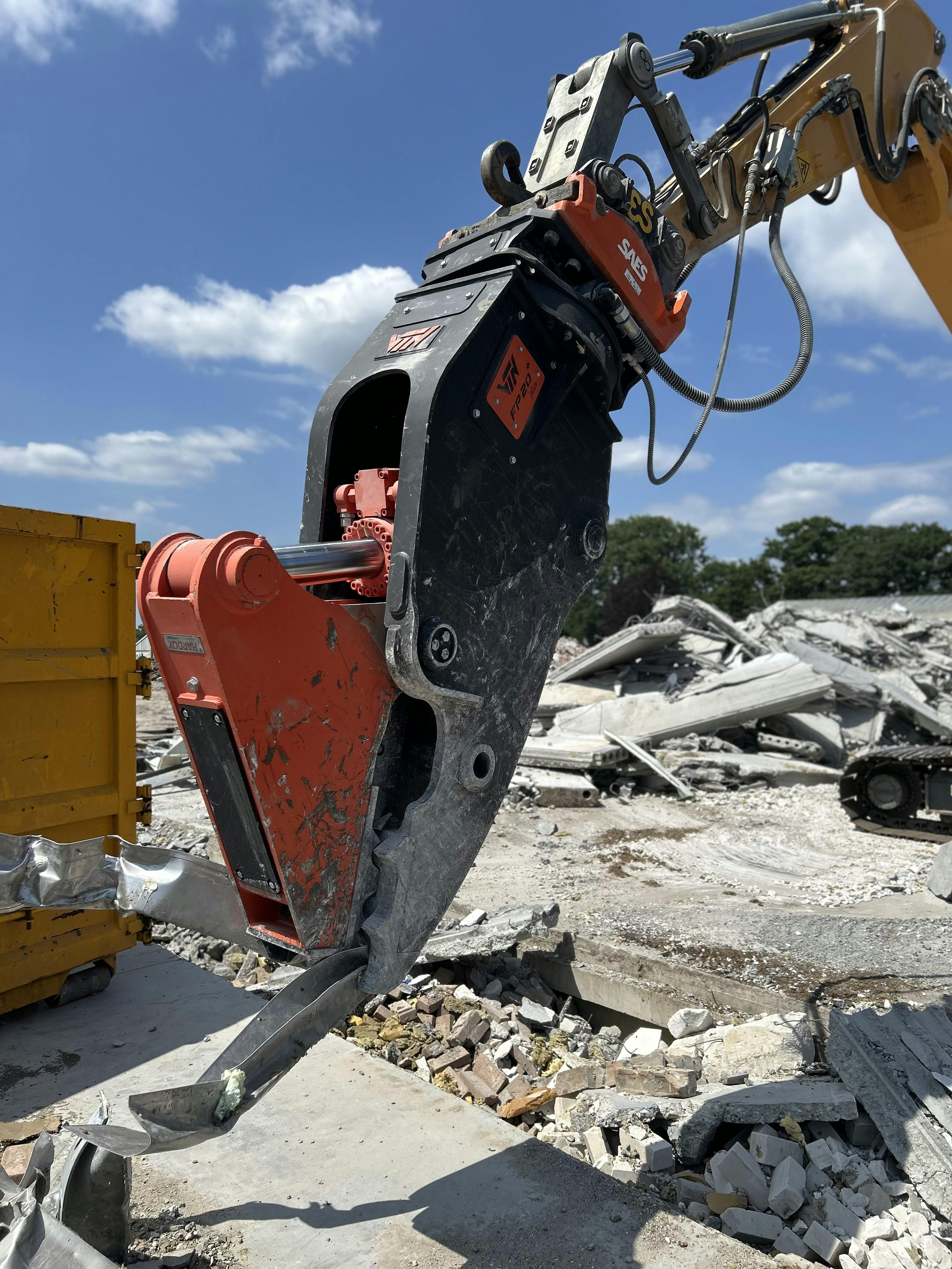 Betonvergruizer met rotatie