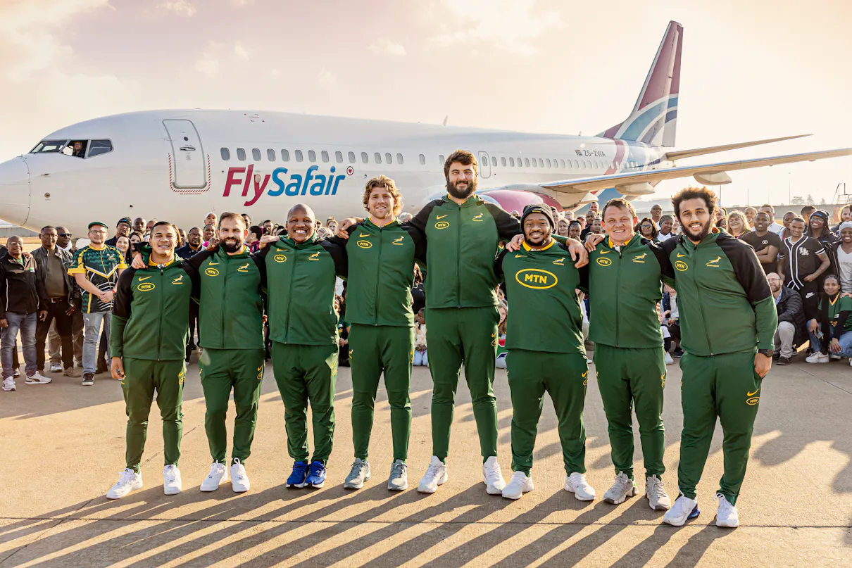 Springbok Carriers FlySafair - Trusted Domestic Carrier of The Springboks