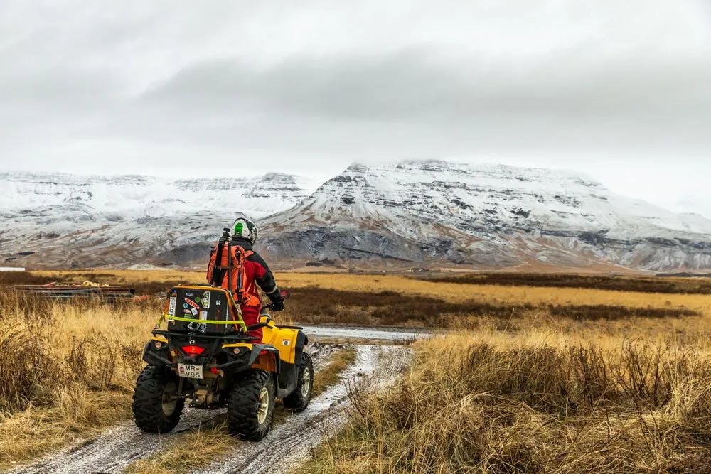 Twin peaks atv tour Reykjavik mountain