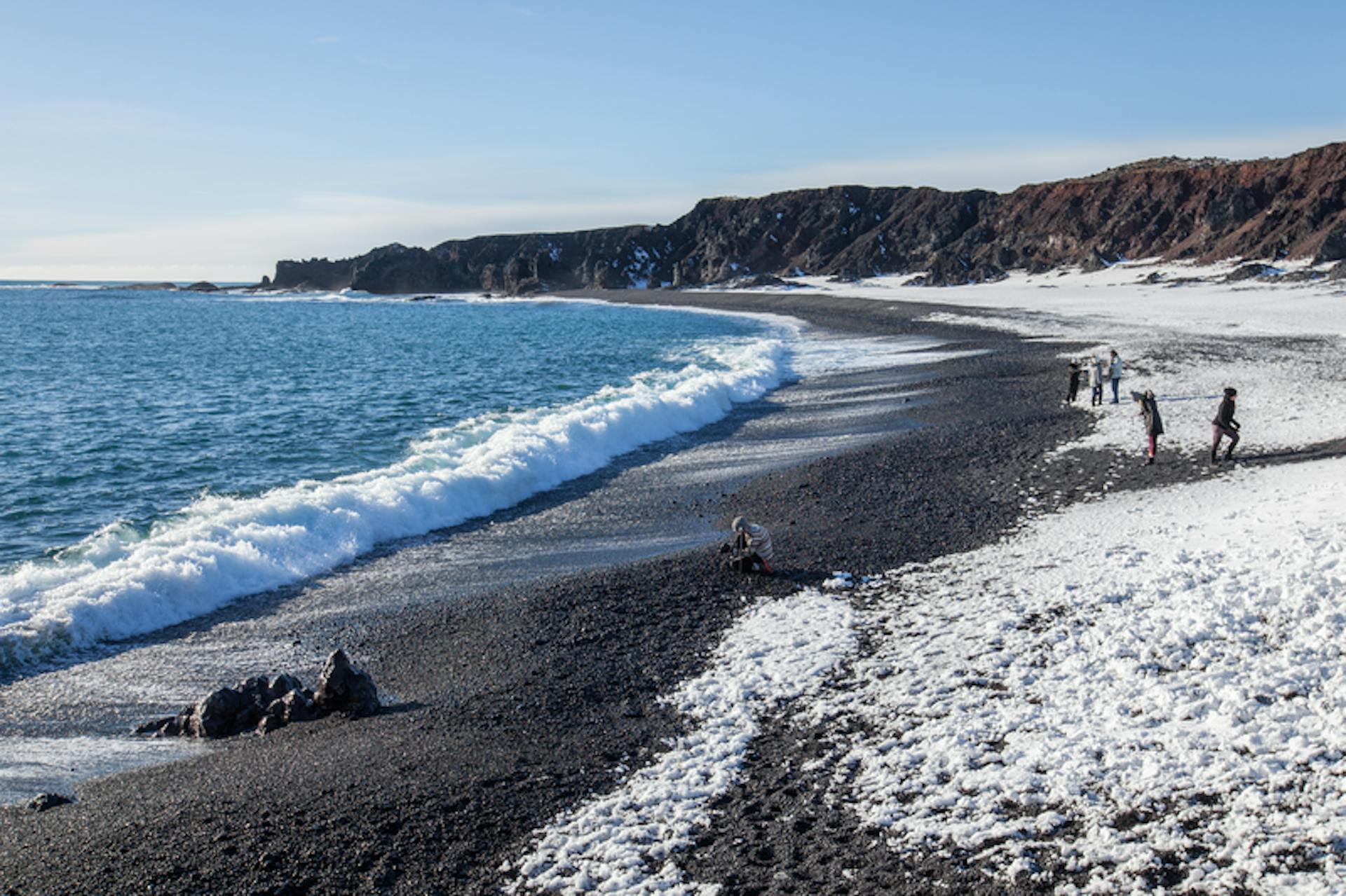 Black sand beach west Iceland