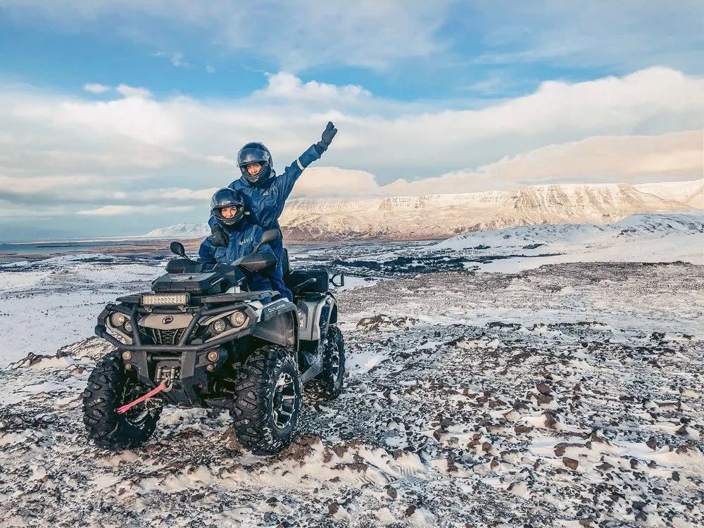 Reykjavik Iceland twin peaks & wolf creek mountain tour with the atv