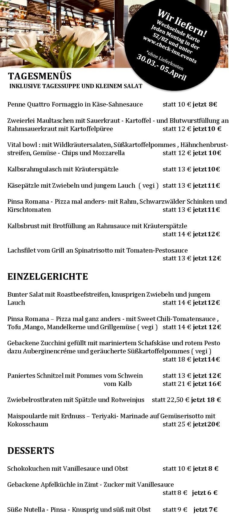 Speisekarte