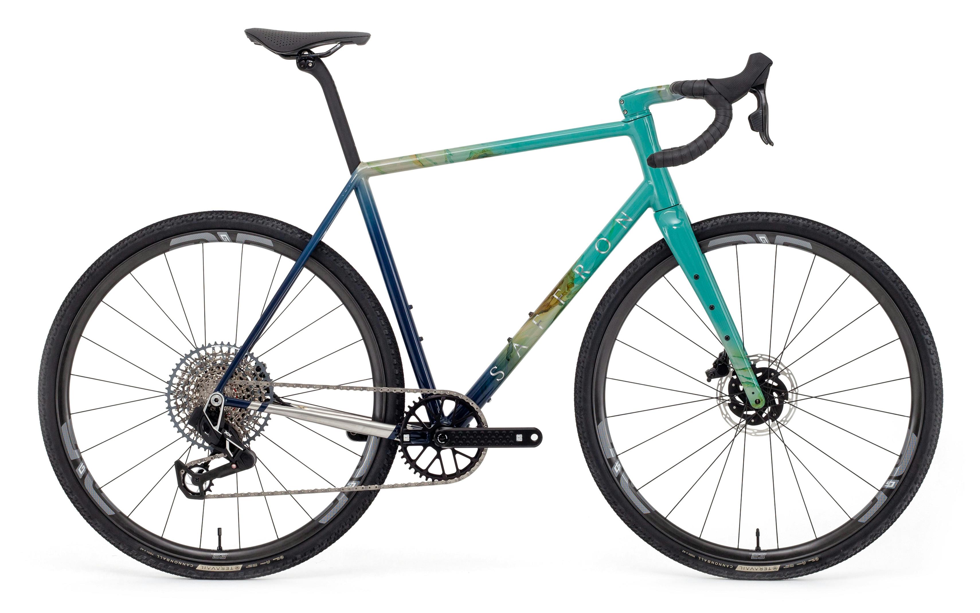 Side on view of the Grāvā model built up into a full bike