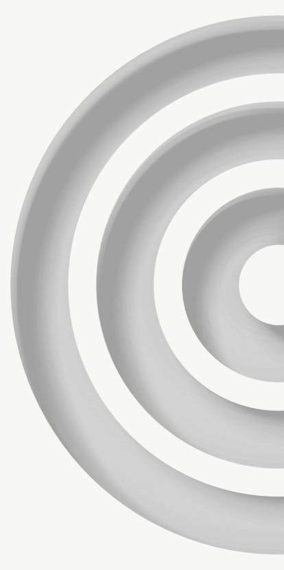 An inset grey strip for a ball to roll in, on a tall white background.