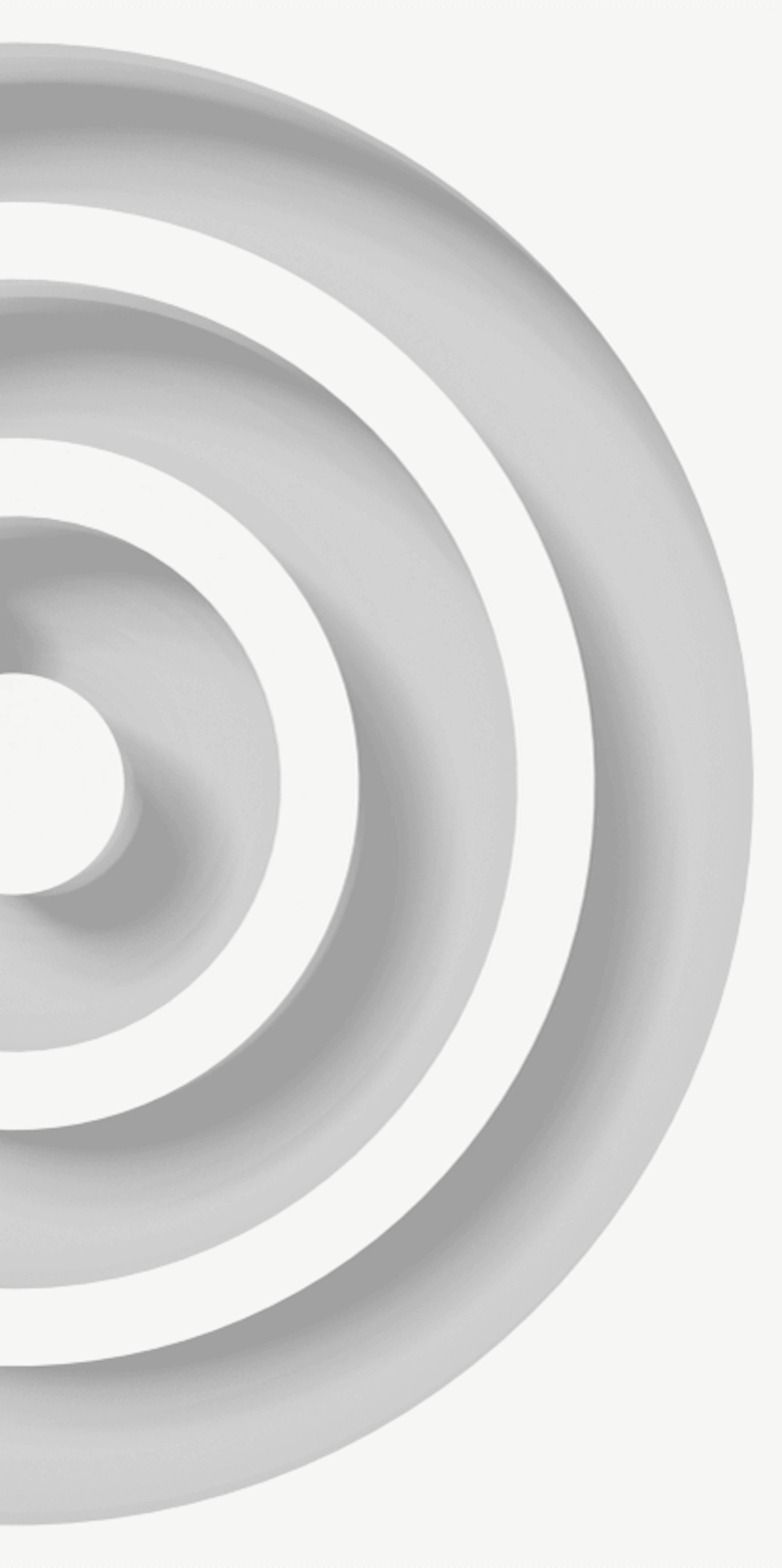 An inset grey strip for a ball to roll in, on a tall white background.