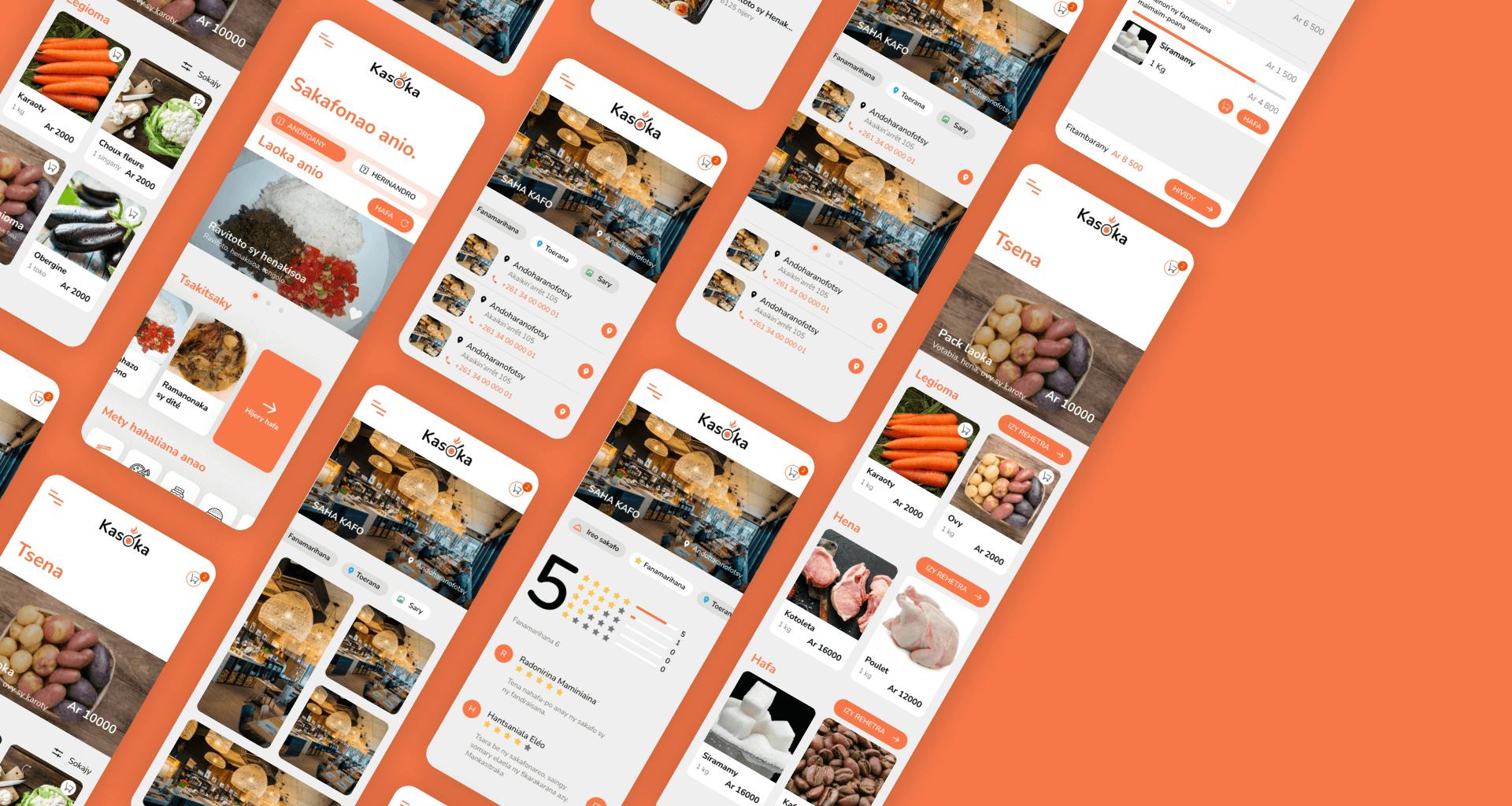 Kasoka - application mobile pour la recherche de mets Malagache