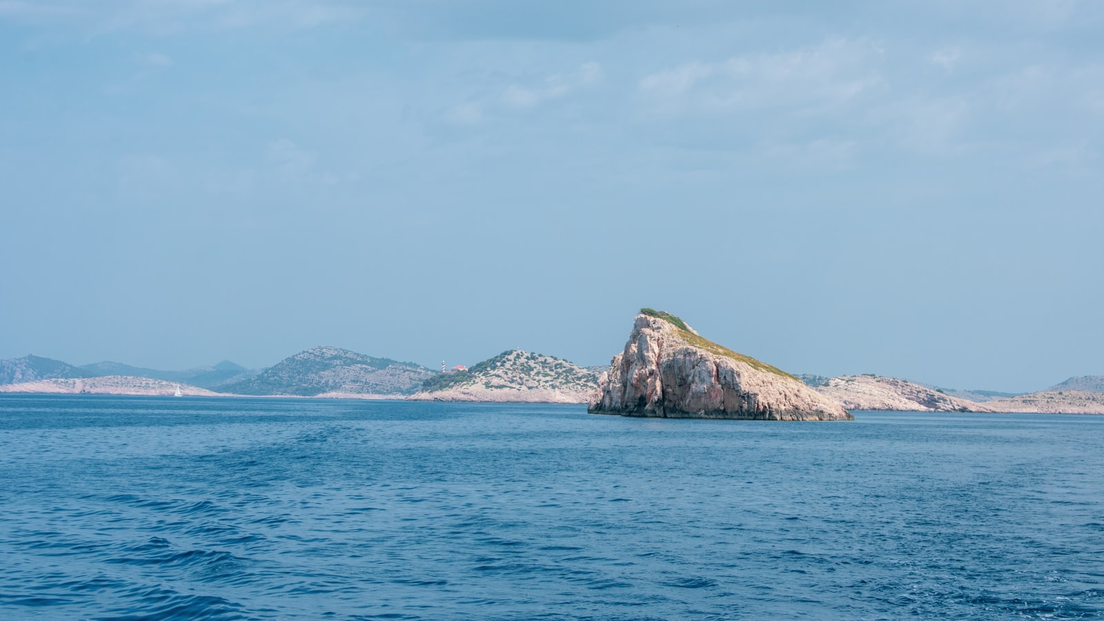 Rocky limestone islands in Kornati National Park, Croatia