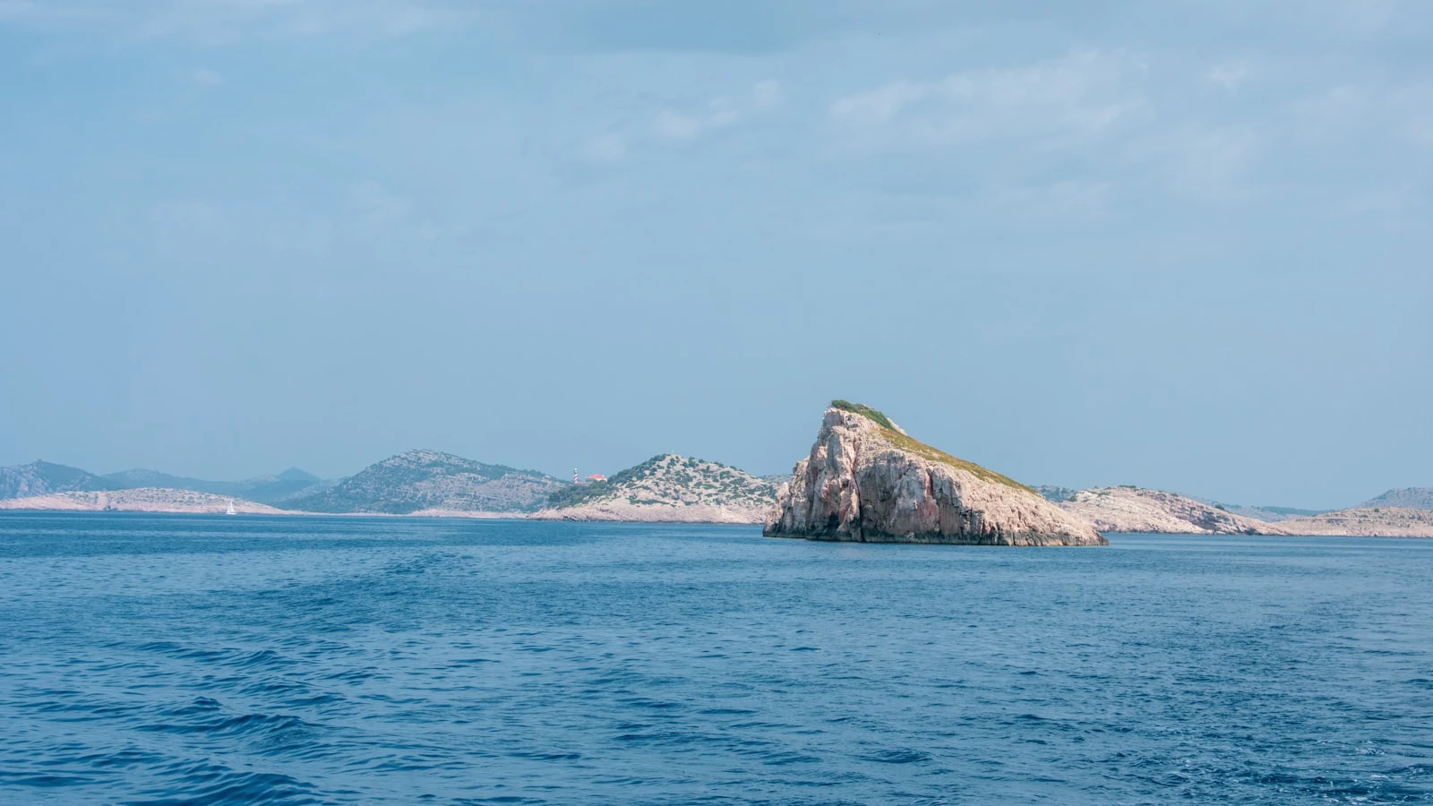 Rocky limestone islands in Kornati National Park, Croatia