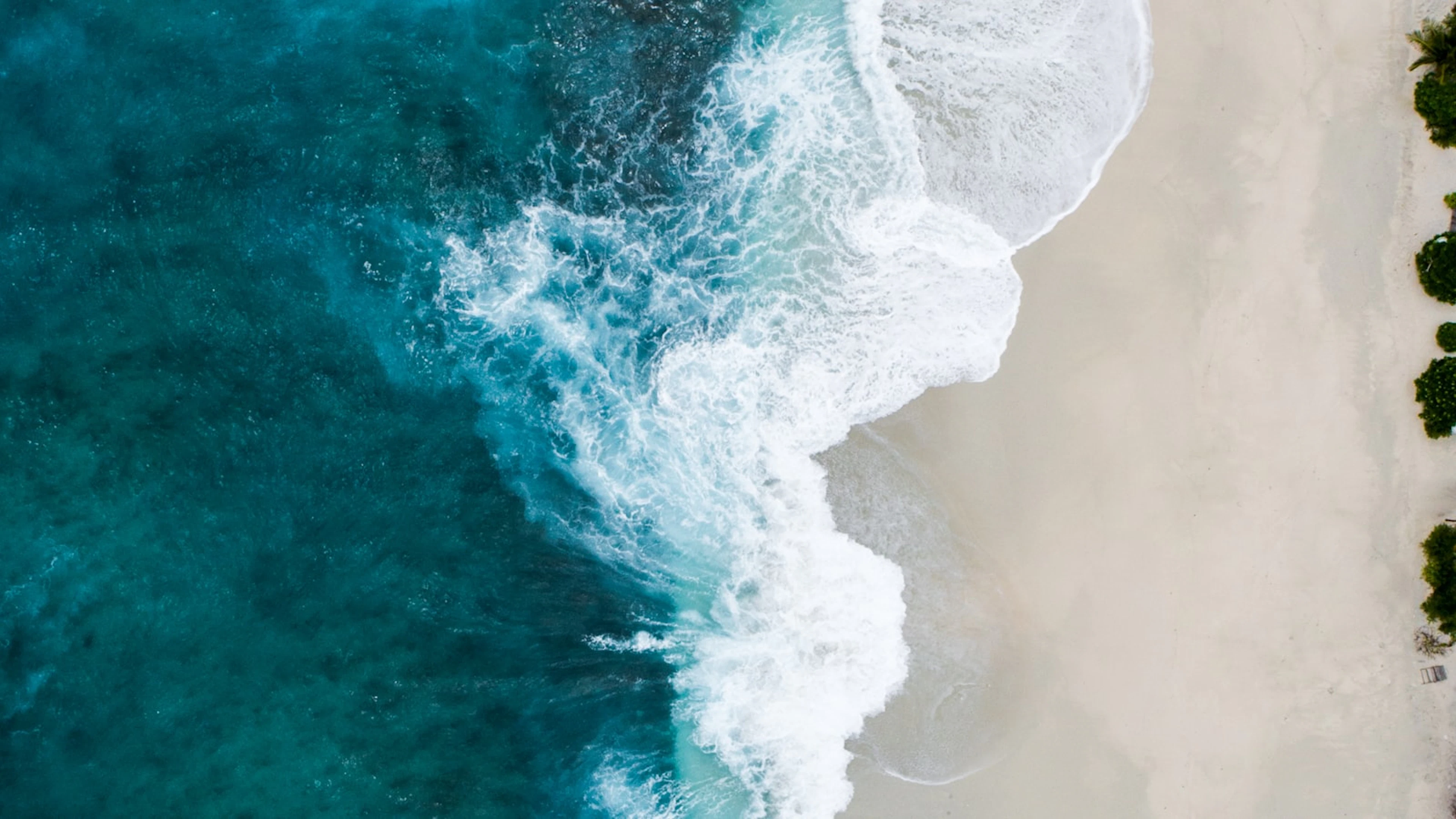 Sailboat with white sails on open sea