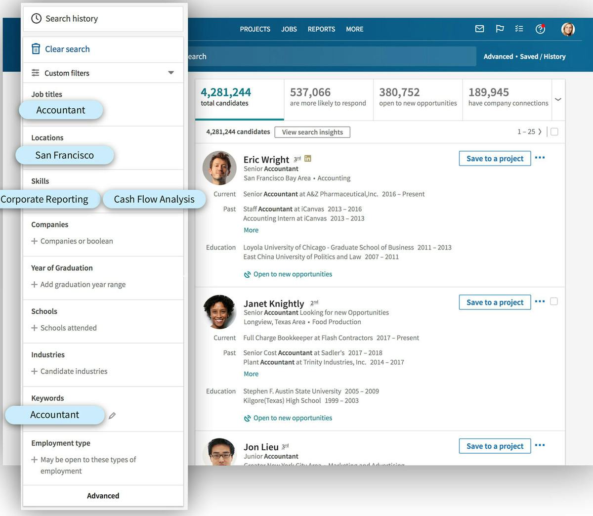Multi purpose search interface