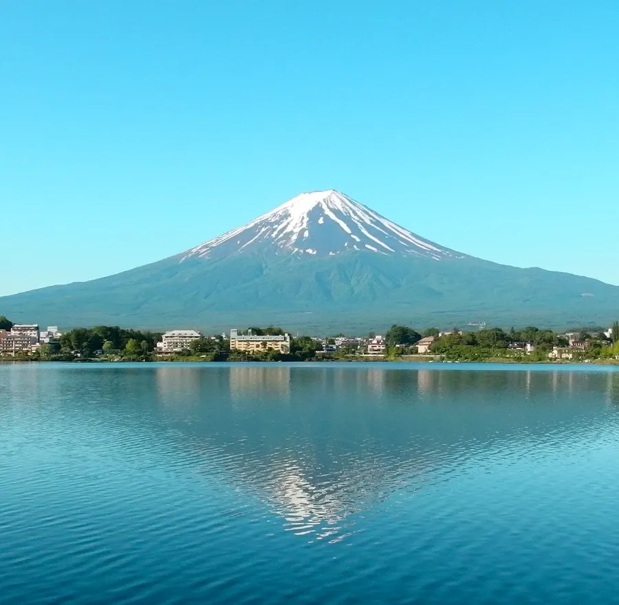 Mt. Fuji and lake
