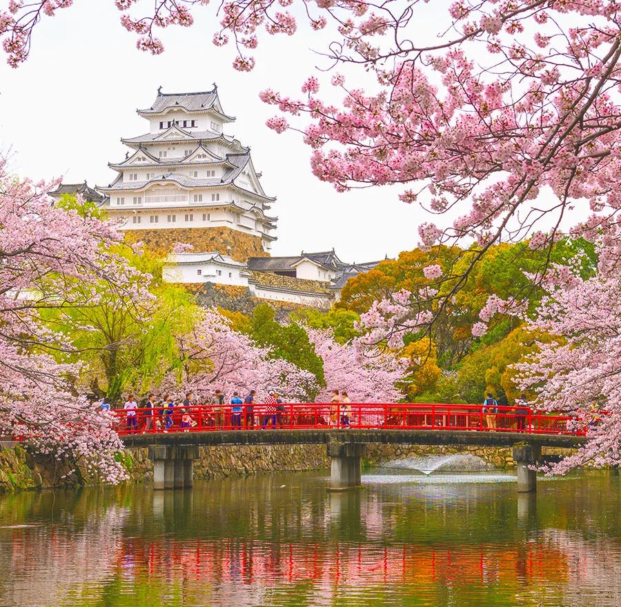 Renowned Himeji Castle in Japan