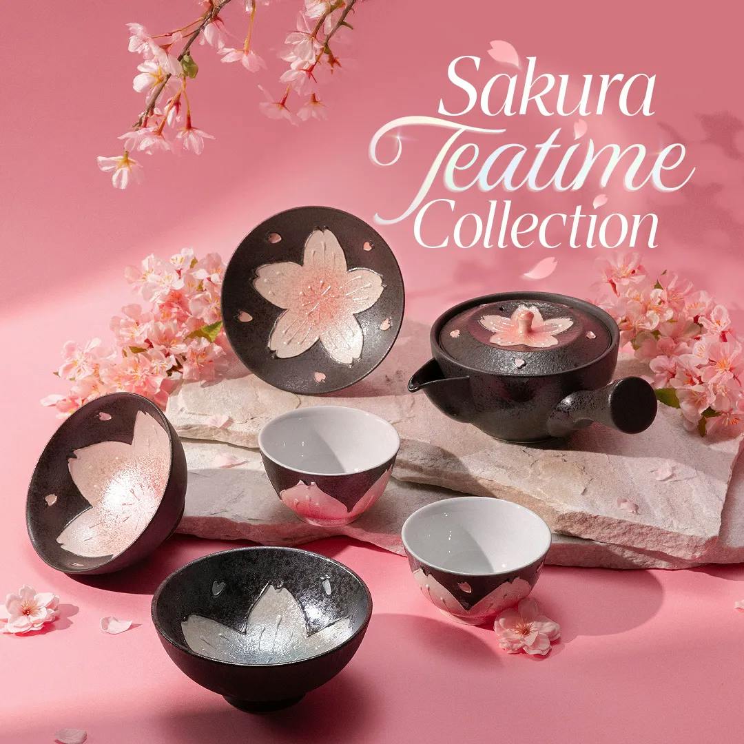 Sakura-inspired Japanese ceramics