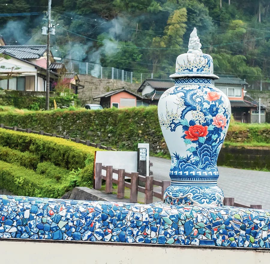 A porcelain bridge in Arita Town