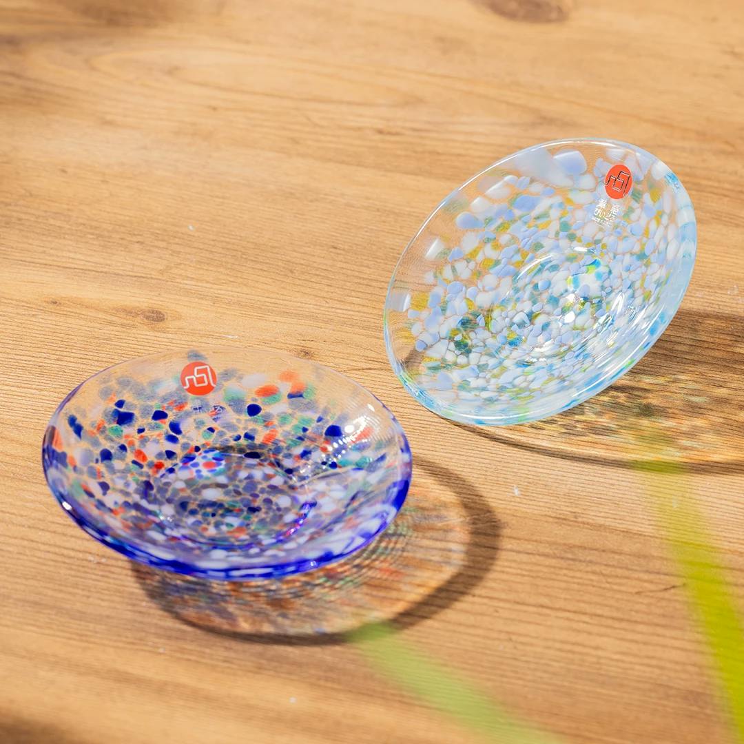 Tsugaru Glass Plate Pair